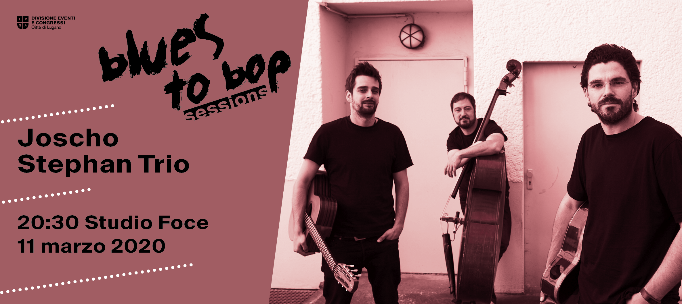 blues to bop Joscho Stephan Trio in concerto Lugano 11 marzo 2020