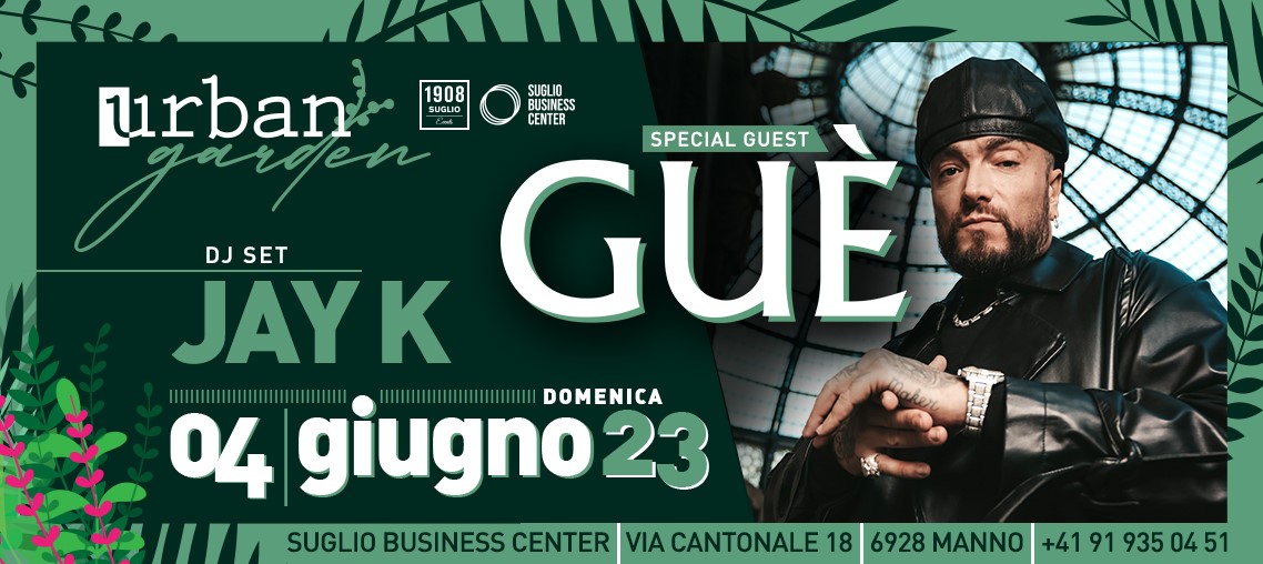 img-DJ Set Jay K con Special Guest Guè all'urban garden del Suglio Business Center di Manno
