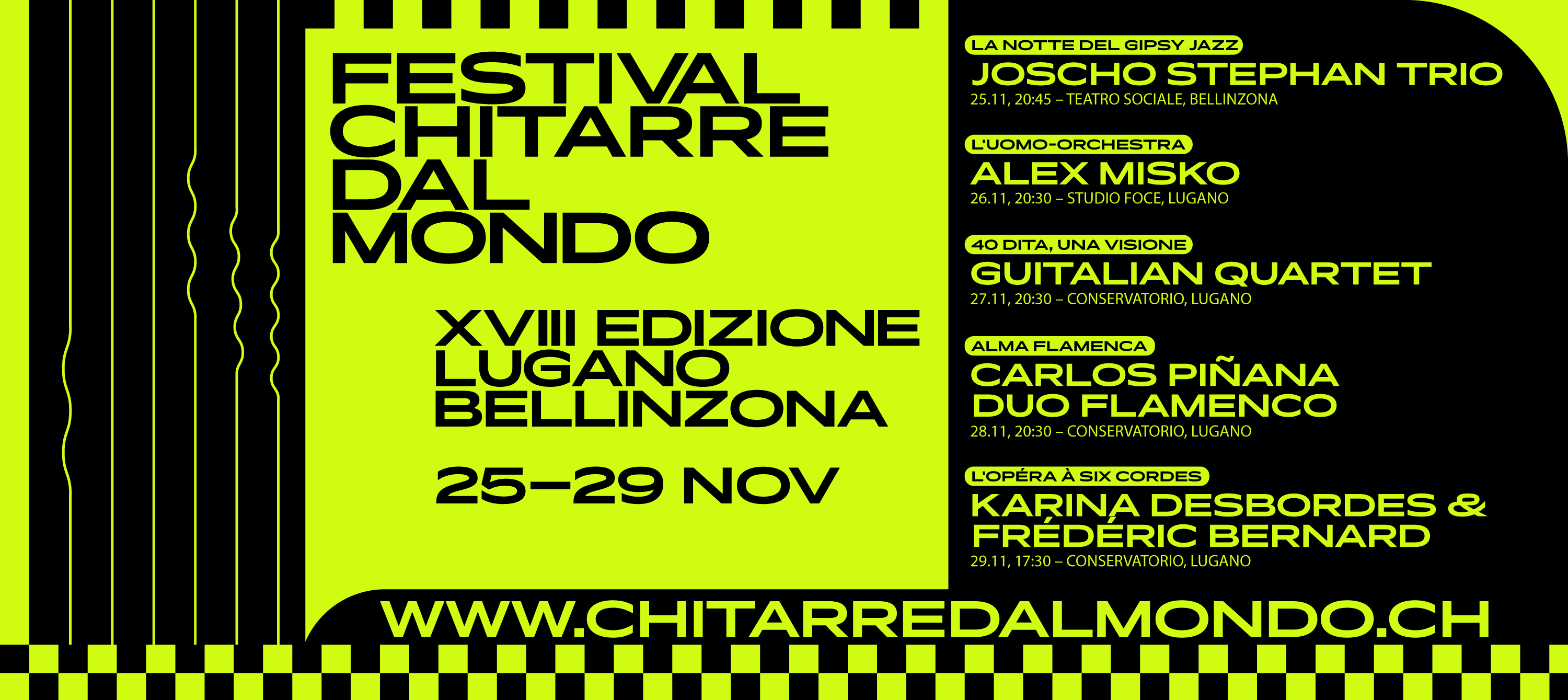 Festival chitarre dal mondo - PASS 4 concerti 