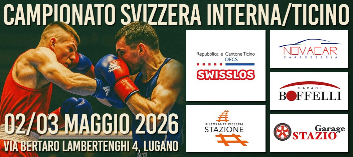 Campionato Svizzera Interna e Ticino Boxing - Abbonamento 2 giorni